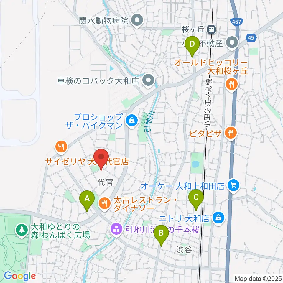 Gottsu周辺のカフェ一覧地図