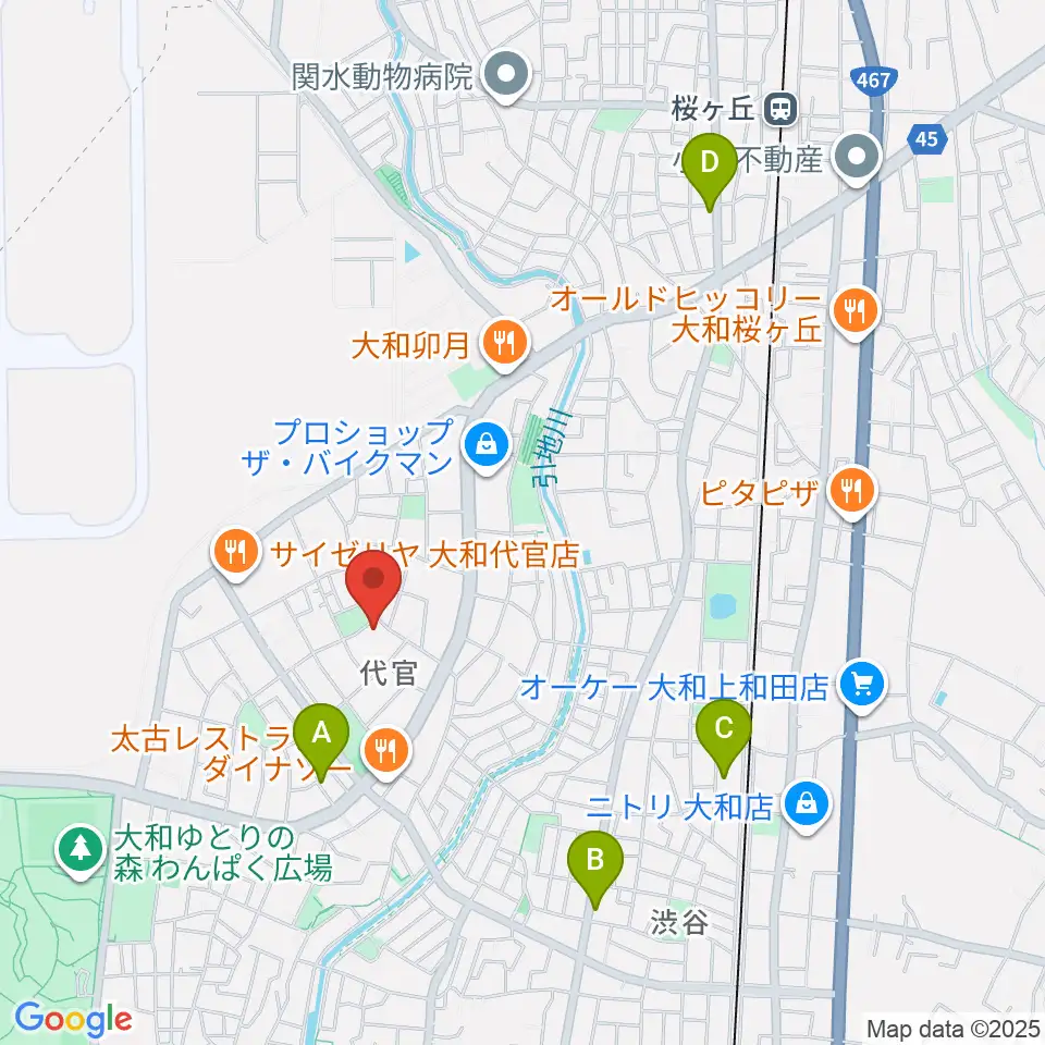 Gottsu周辺のカフェ一覧地図
