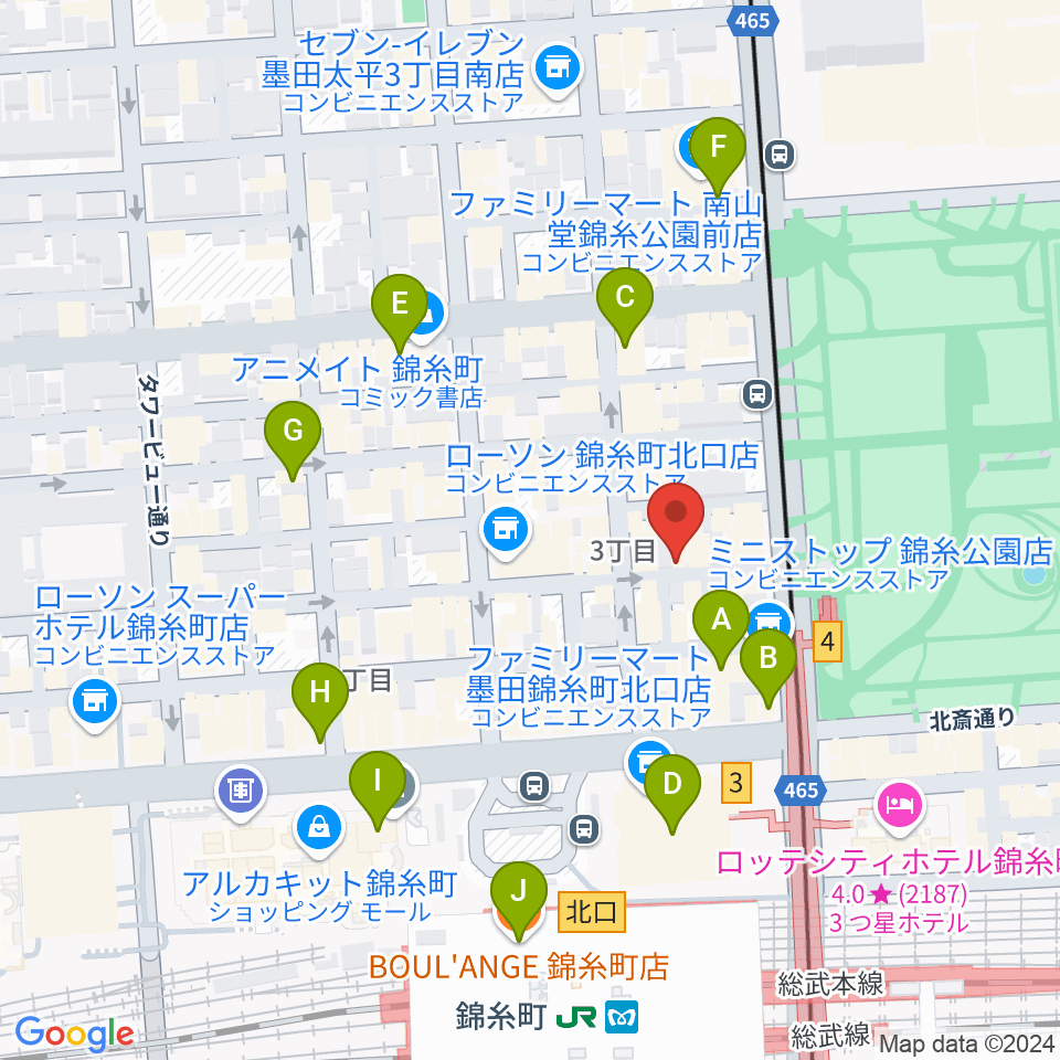 ザ・クラリネットショップ周辺のカフェ一覧地図