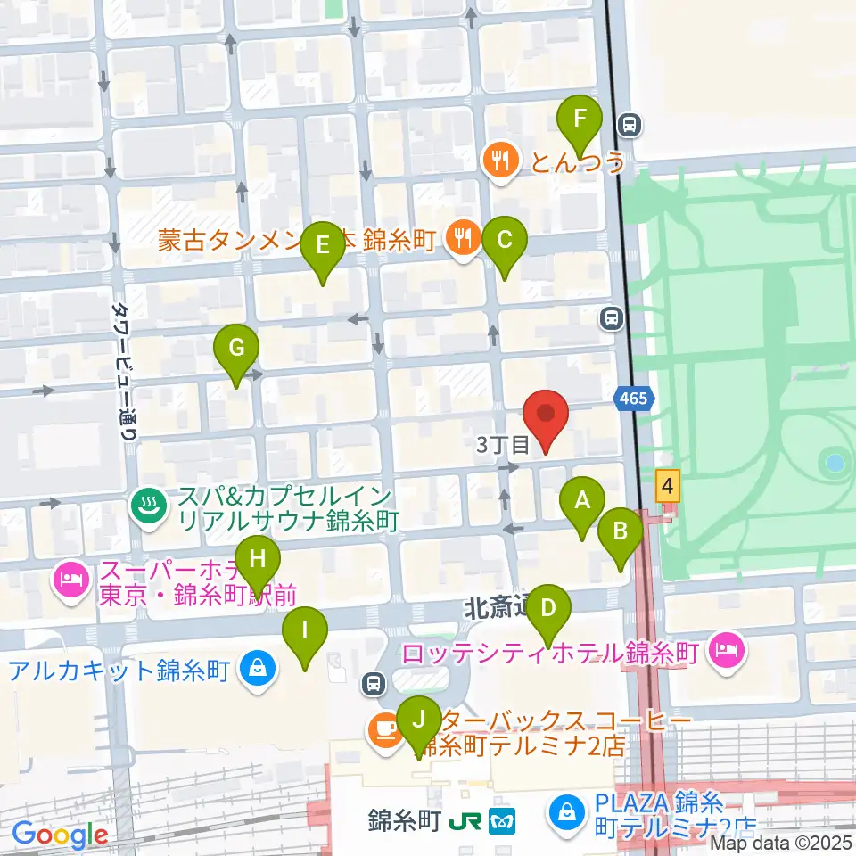 ザ・クラリネットショップ周辺のカフェ一覧地図