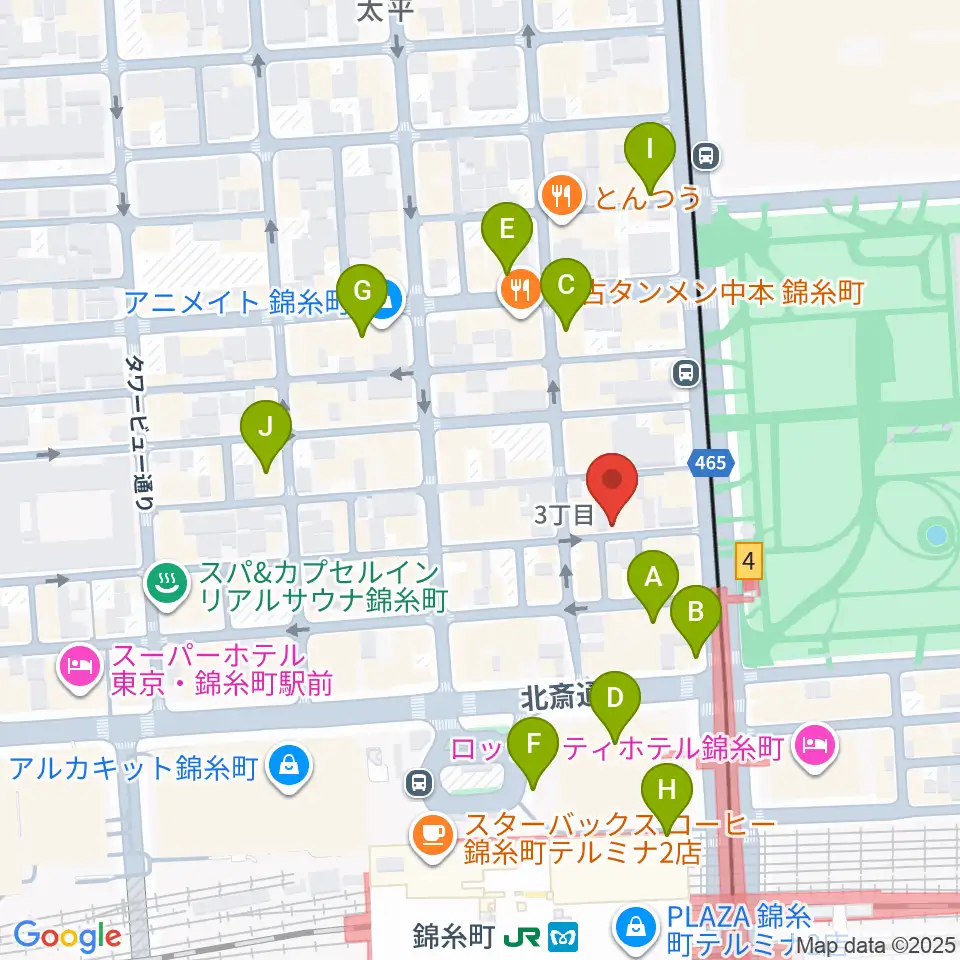 ザ・クラリネットショップ周辺のカフェ一覧地図
