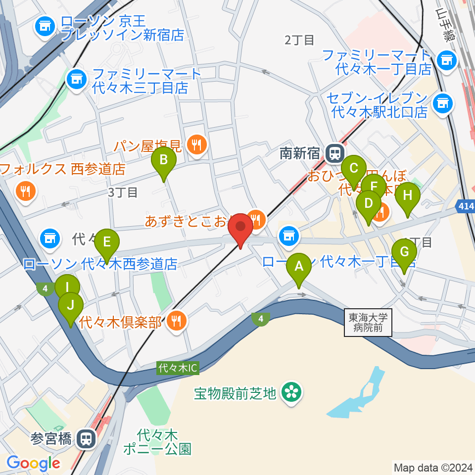 弦楽器工房高崎周辺のカフェ一覧地図