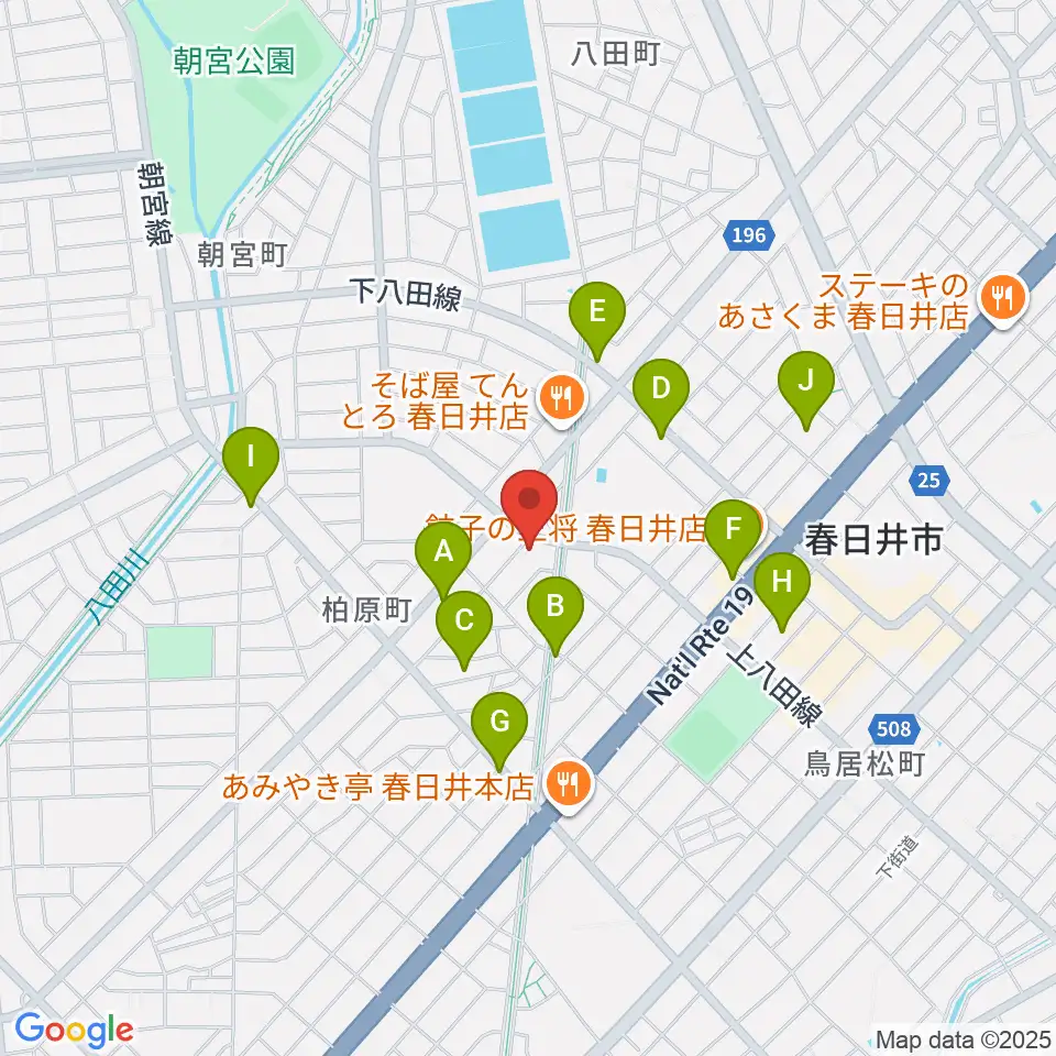 サウンド工房K＆K周辺のカフェ一覧地図