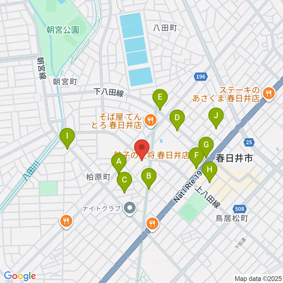 サウンド工房K＆K周辺のカフェ一覧地図