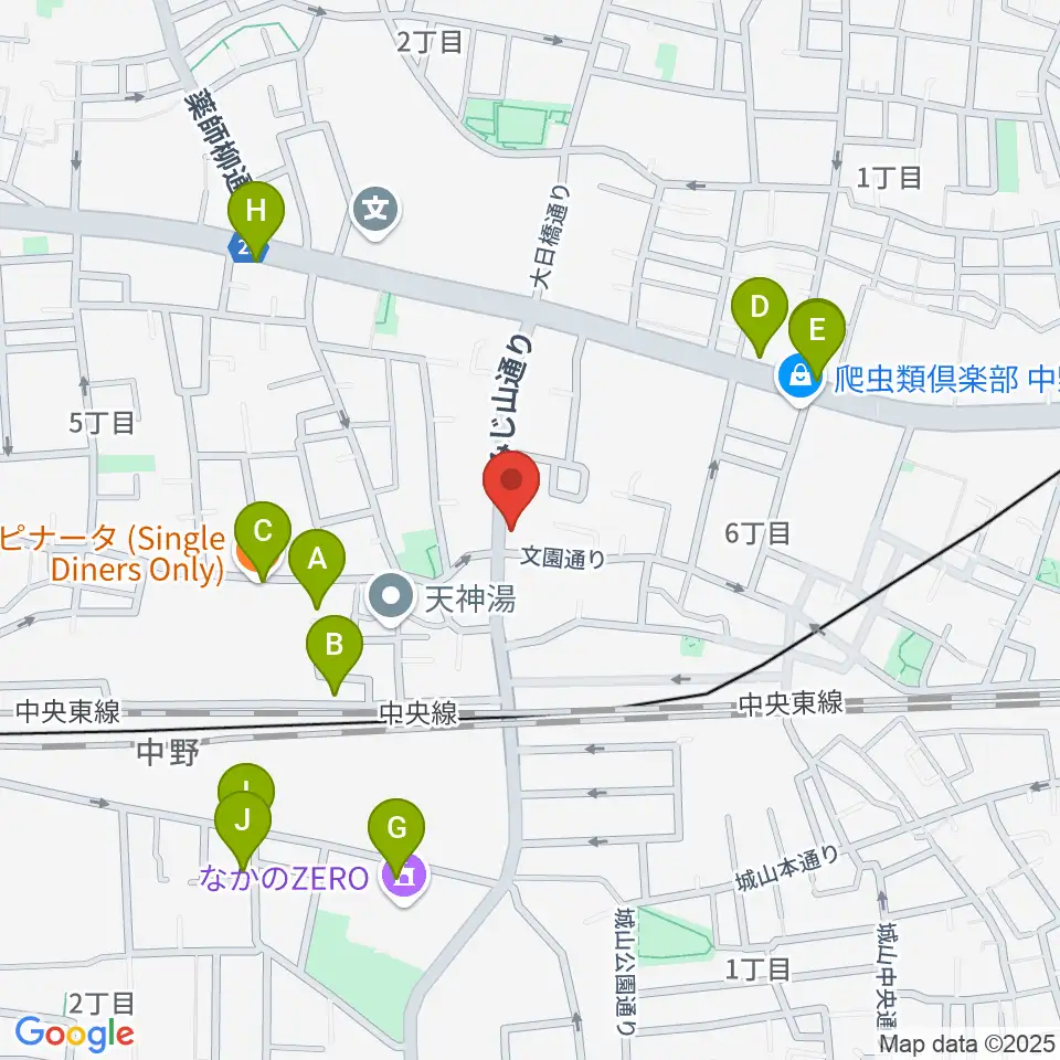 リペアショップPINE周辺のカフェ一覧地図