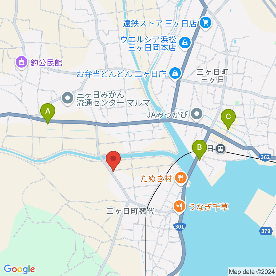 guitar shop UNIVERSE周辺のカフェ一覧地図