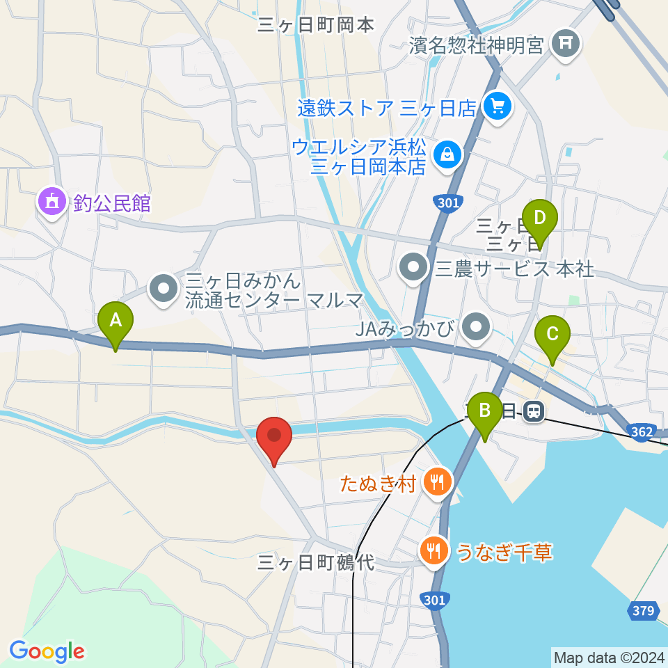 guitar shop UNIVERSE周辺のカフェ一覧地図