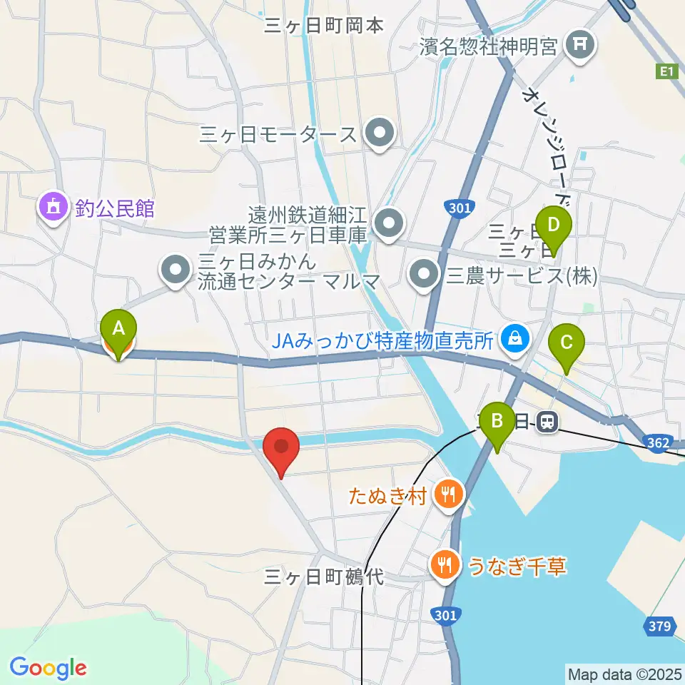 guitar shop UNIVERSE周辺のカフェ一覧地図