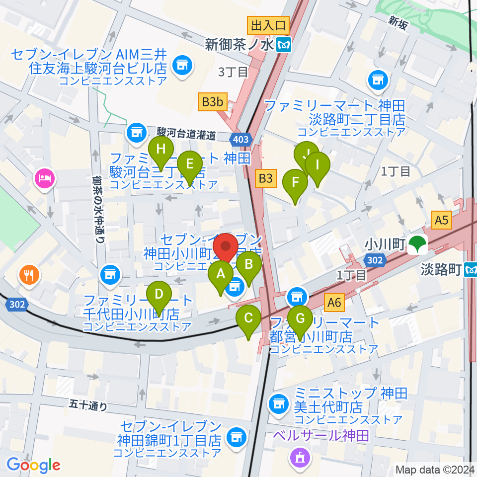 Hobo's周辺のカフェ一覧地図