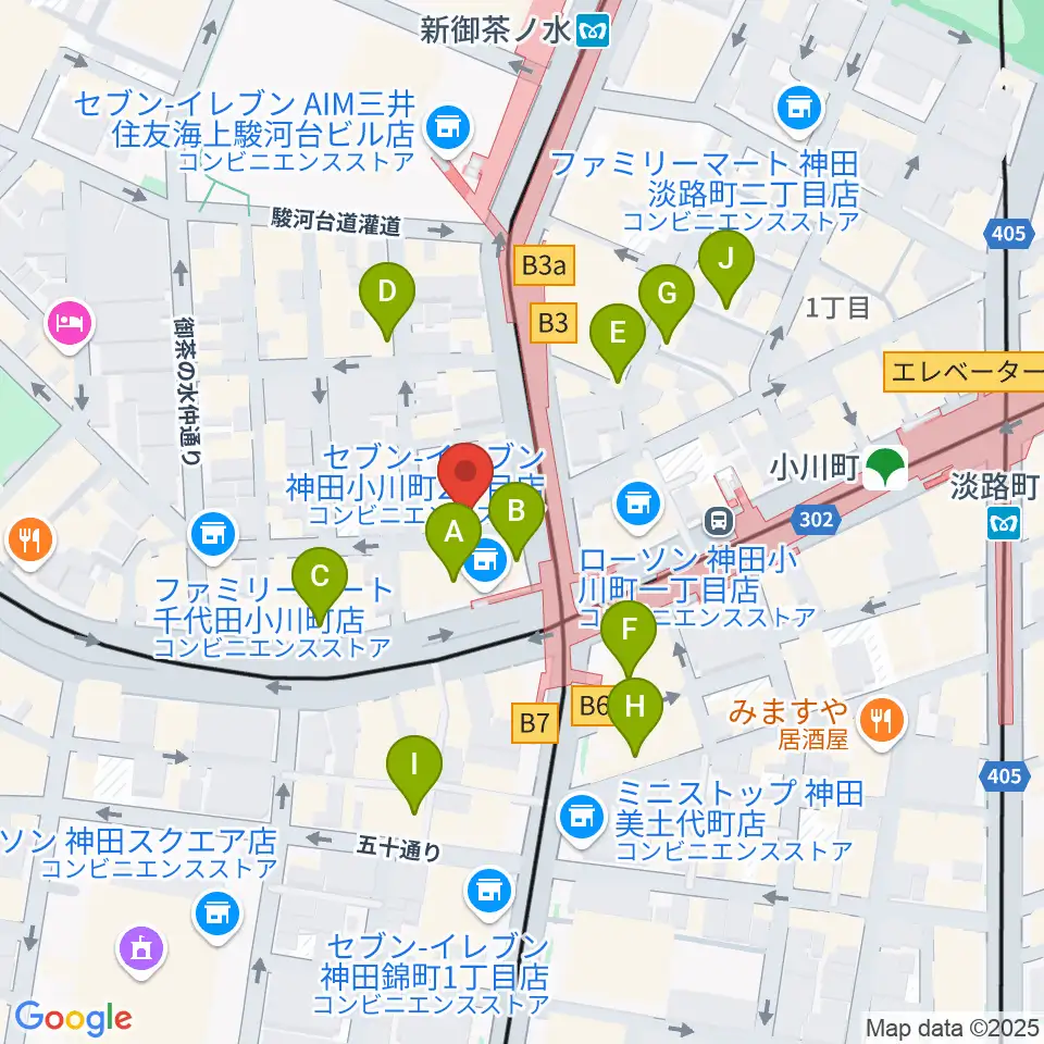 Hobo's周辺のカフェ一覧地図