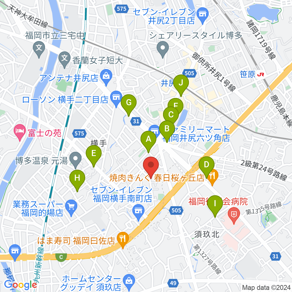 石田ヴァイオリン工房周辺のカフェ一覧地図