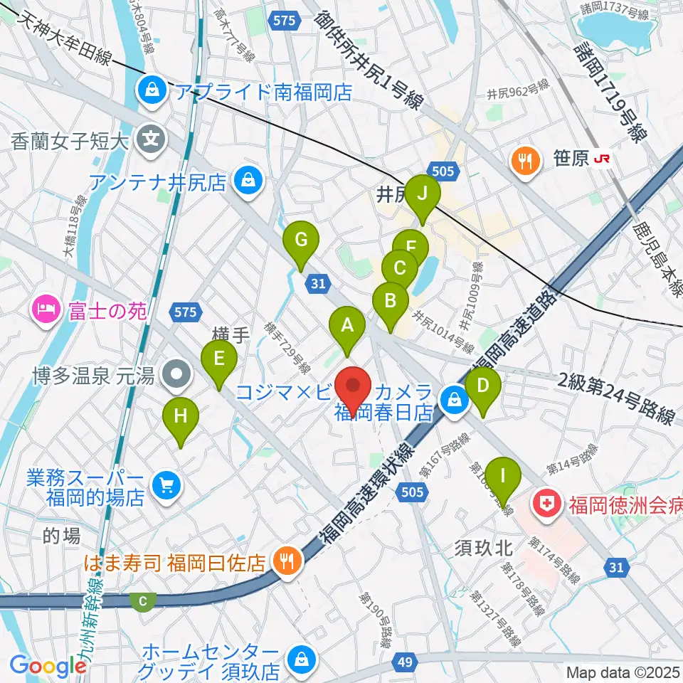 石田ヴァイオリン工房周辺のカフェ一覧地図