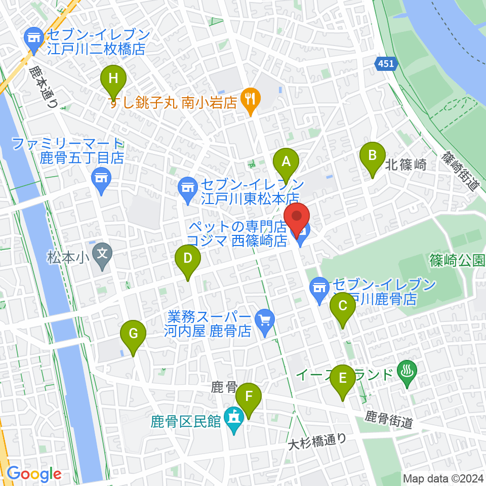 海宝堂周辺のカフェ一覧地図