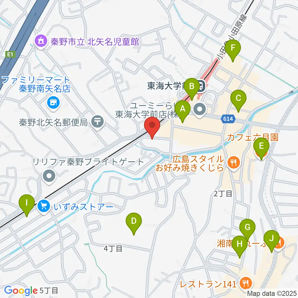 HiP-Sound秦野本店周辺のカフェ一覧地図