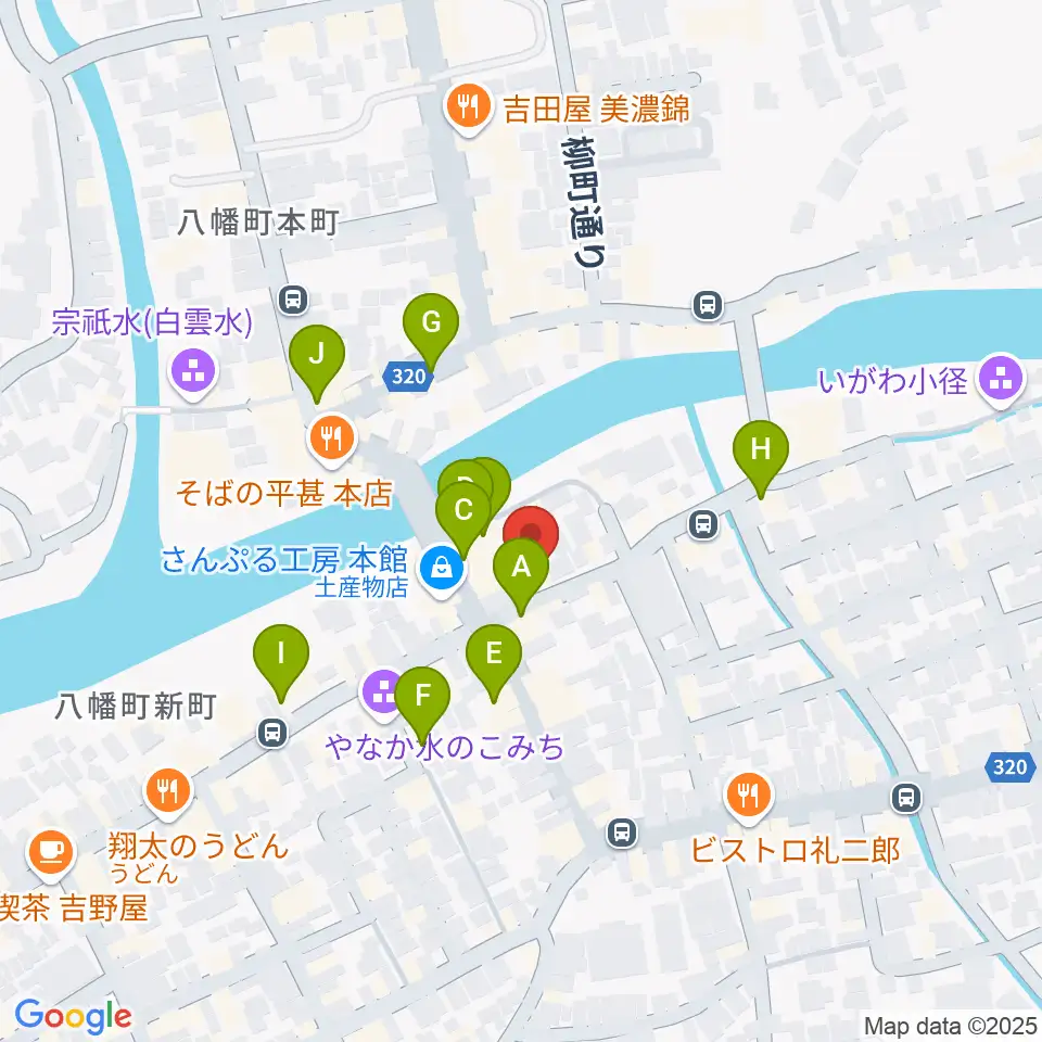 Ksound 小林楽器店周辺のカフェ一覧地図