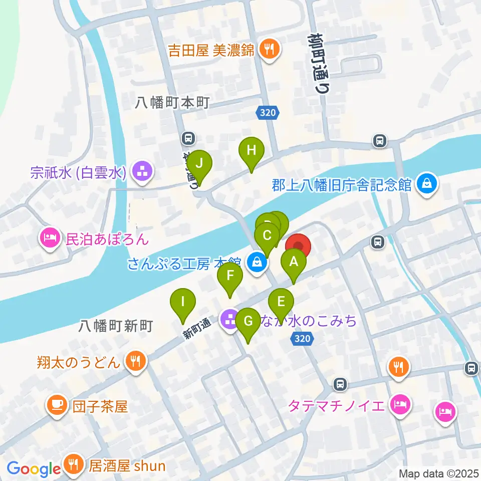Ksound 小林楽器店周辺のカフェ一覧地図