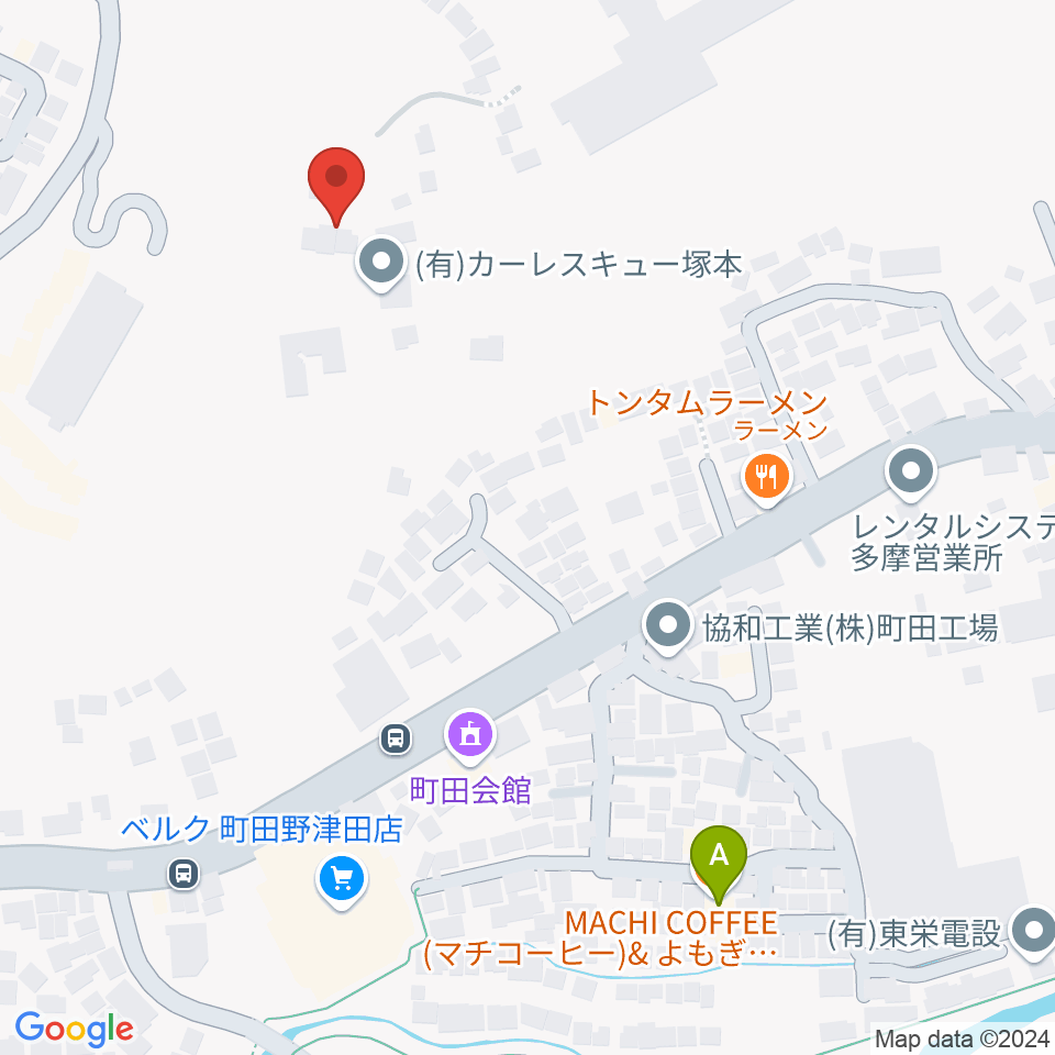 マナ オルゲルバウ周辺のカフェ一覧地図