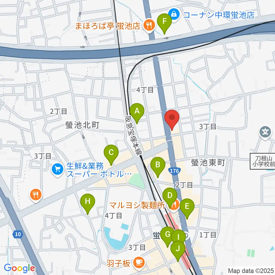 マルカート周辺のカフェ一覧地図