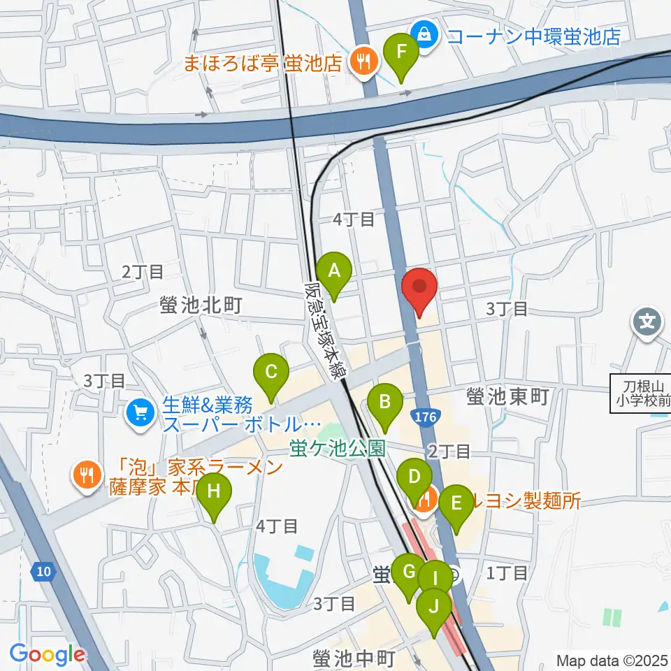マルカート周辺のカフェ一覧地図