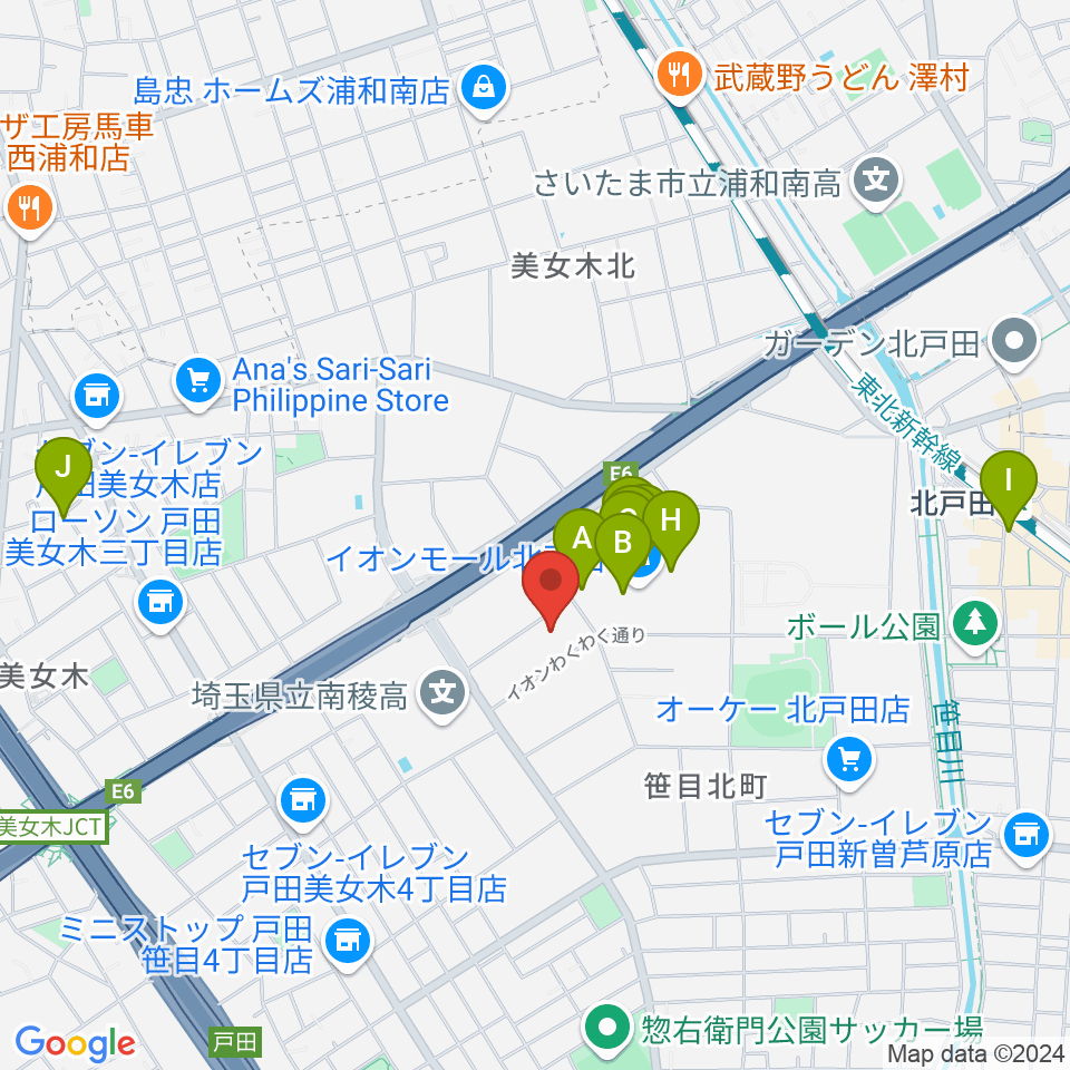 管楽器修理 ミルズ周辺のカフェ一覧地図