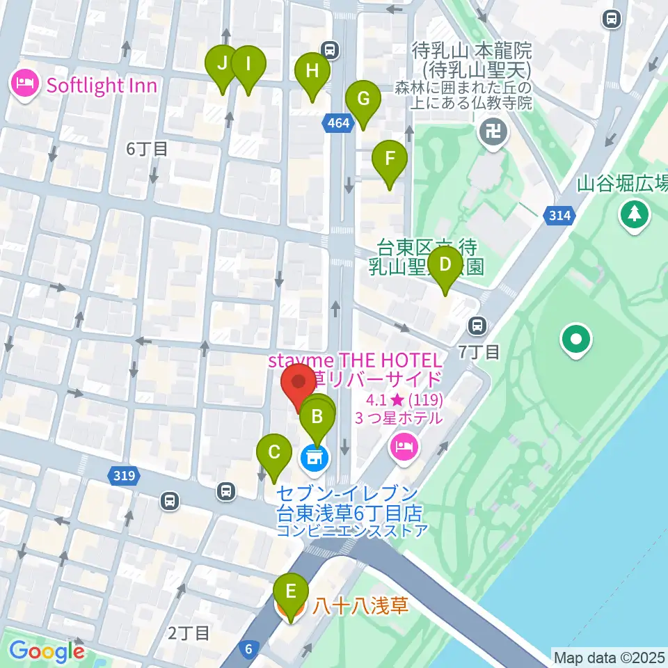 宮本卯之助商店周辺のカフェ一覧地図