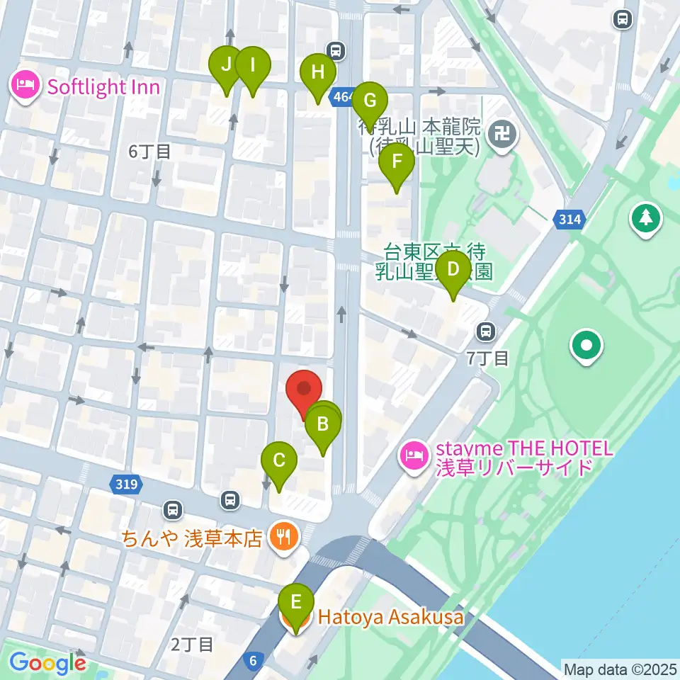 宮本卯之助商店周辺のカフェ一覧地図
