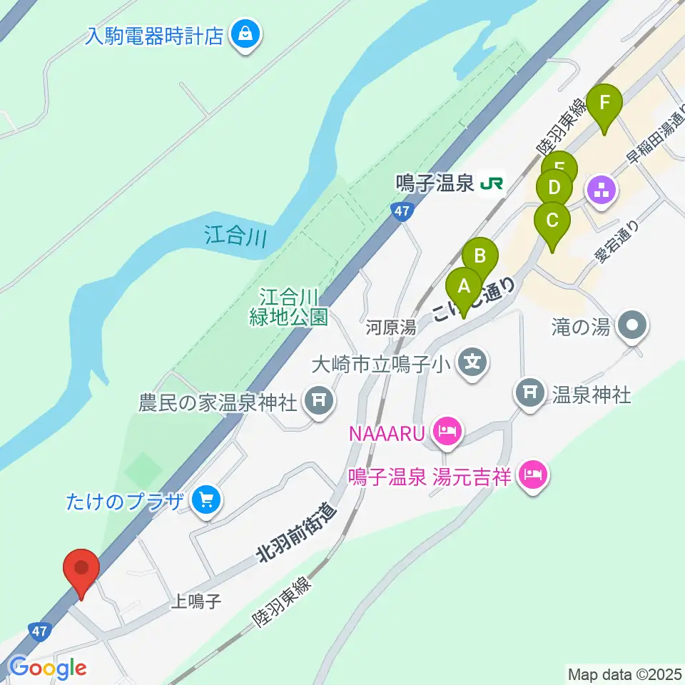 中澤太鼓店周辺のカフェ一覧地図