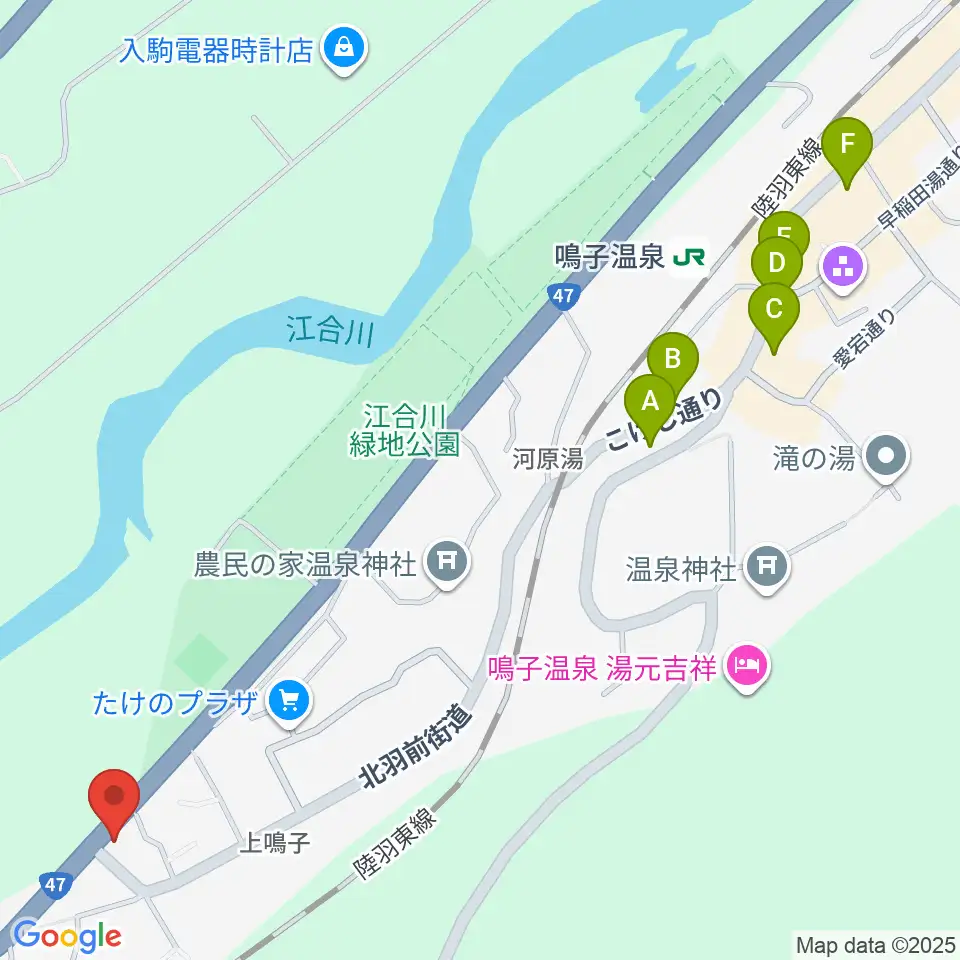 中澤太鼓店周辺のカフェ一覧地図