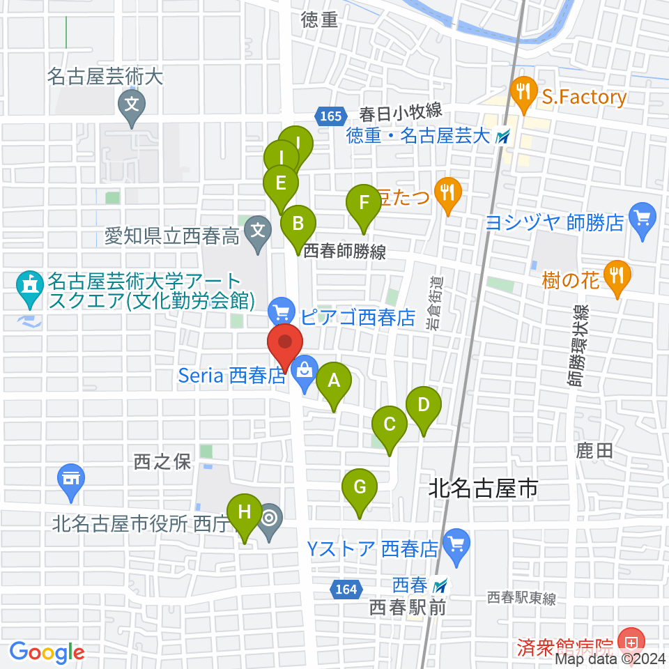 オタイレコード周辺のカフェ一覧地図