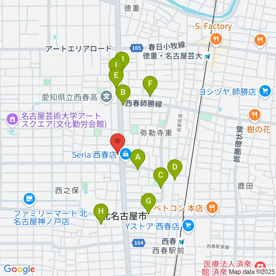 オタイレコード周辺のカフェ一覧地図