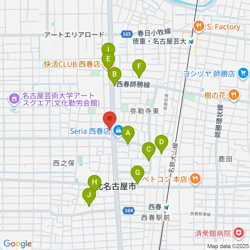 オタイレコード周辺のカフェ一覧地図