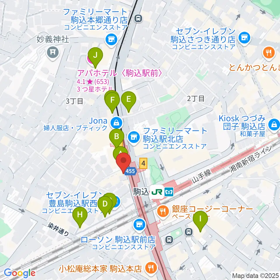 サト・テクノ・ミュージック周辺のカフェ一覧地図