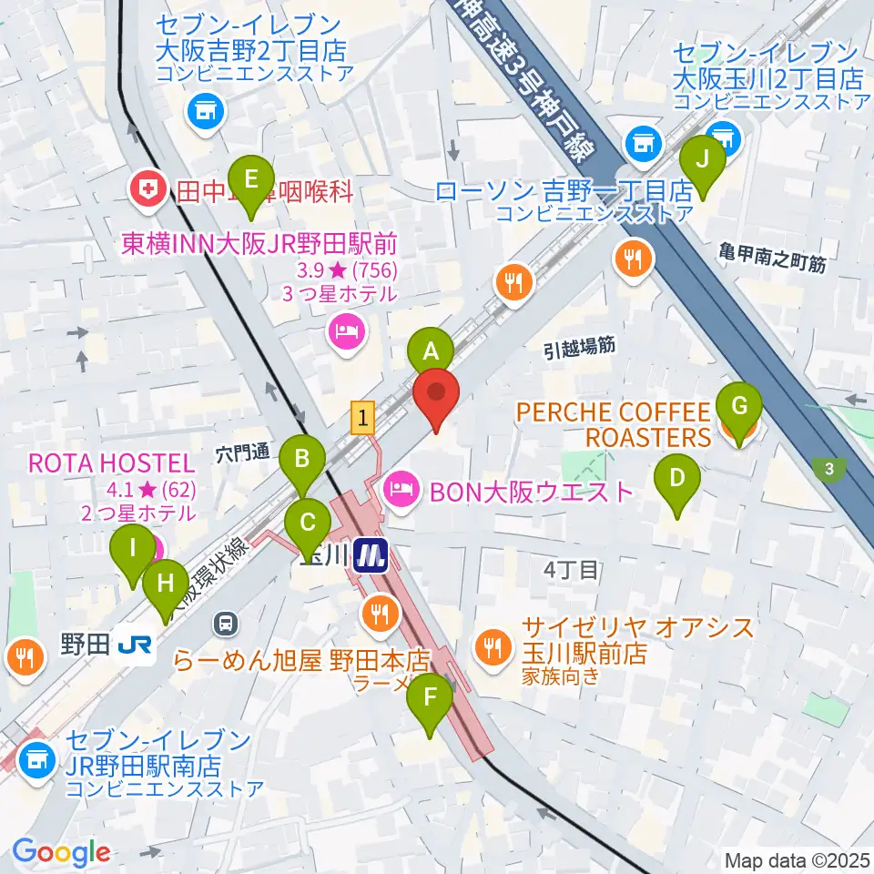 沖縄三線の店 佐々忠周辺のカフェ一覧地図