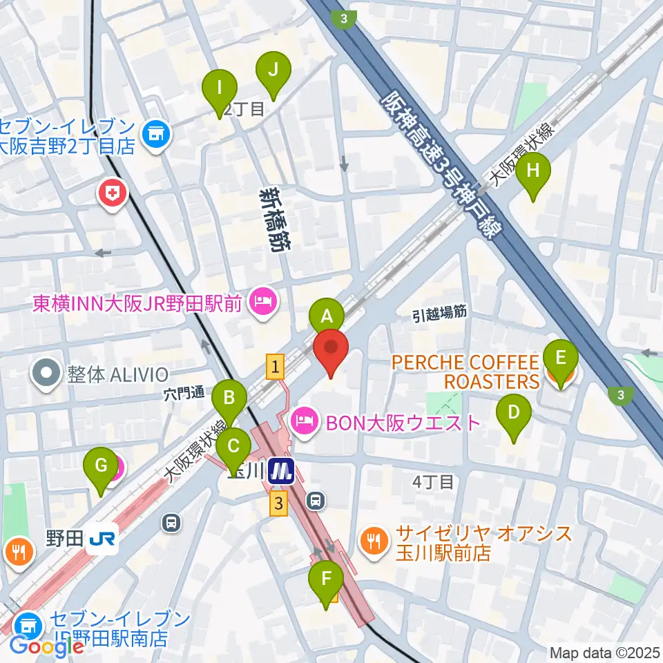 沖縄三線の店 佐々忠周辺のカフェ一覧地図