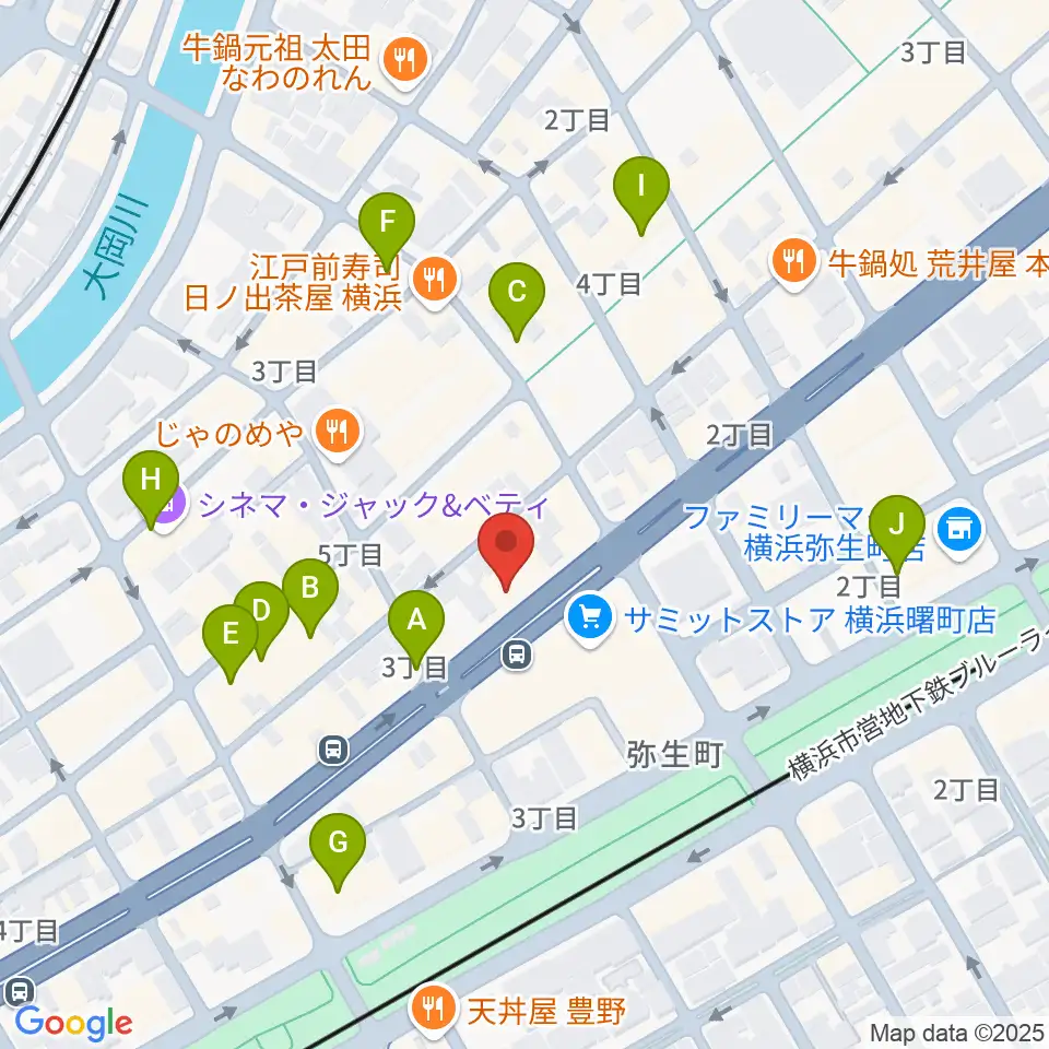 琴・三味線 志づか堂周辺のカフェ一覧地図