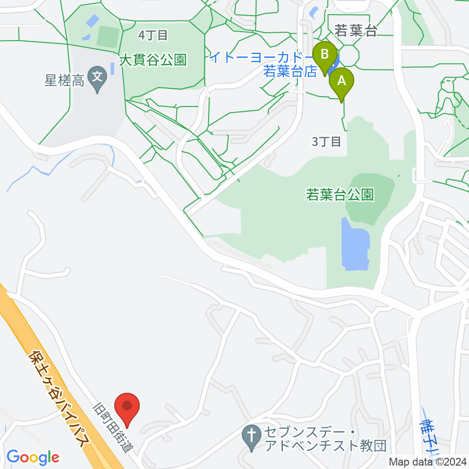 エスケーピアノサービス周辺のカフェ一覧地図