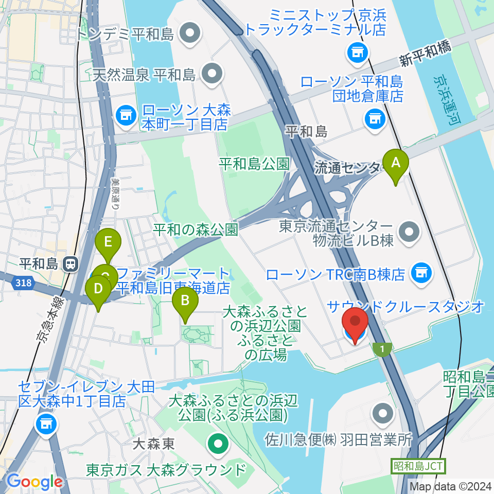 株式会社サウンドクルー周辺のカフェ一覧地図