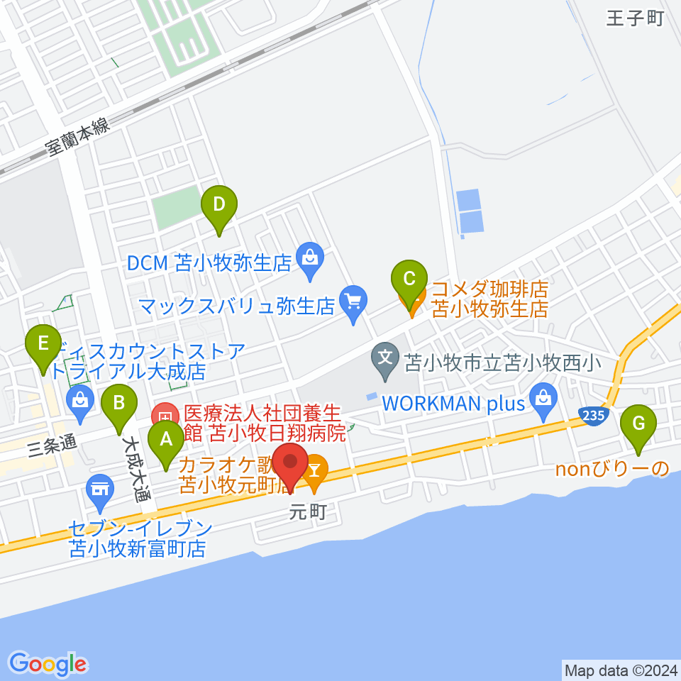 サウンドフィールド周辺のカフェ一覧地図