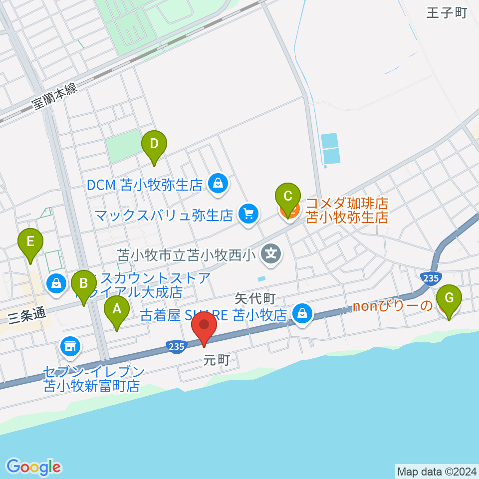 サウンドフィールド周辺のカフェ一覧地図