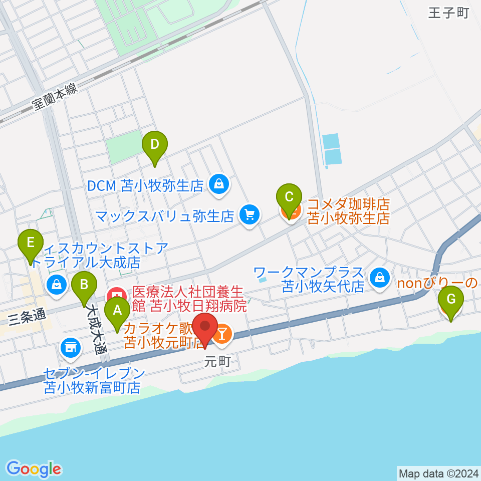 サウンドフィールド周辺のカフェ一覧地図