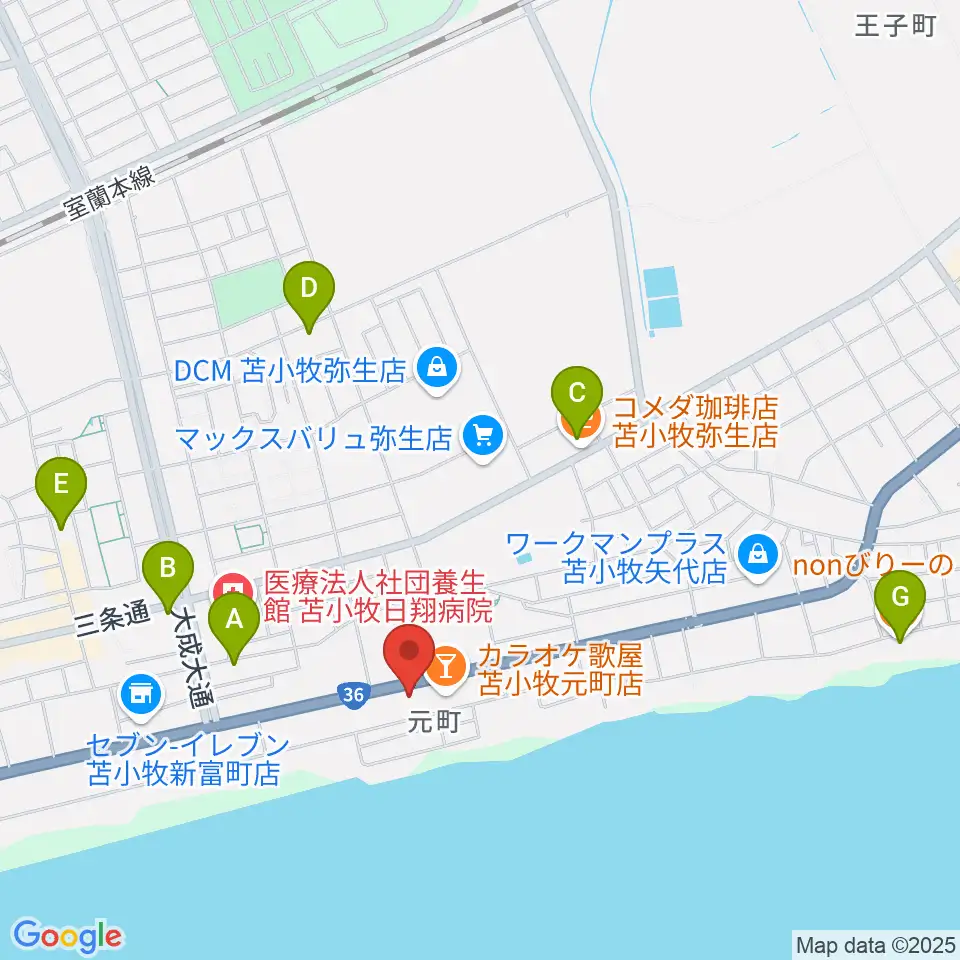 サウンドフィールド周辺のカフェ一覧地図