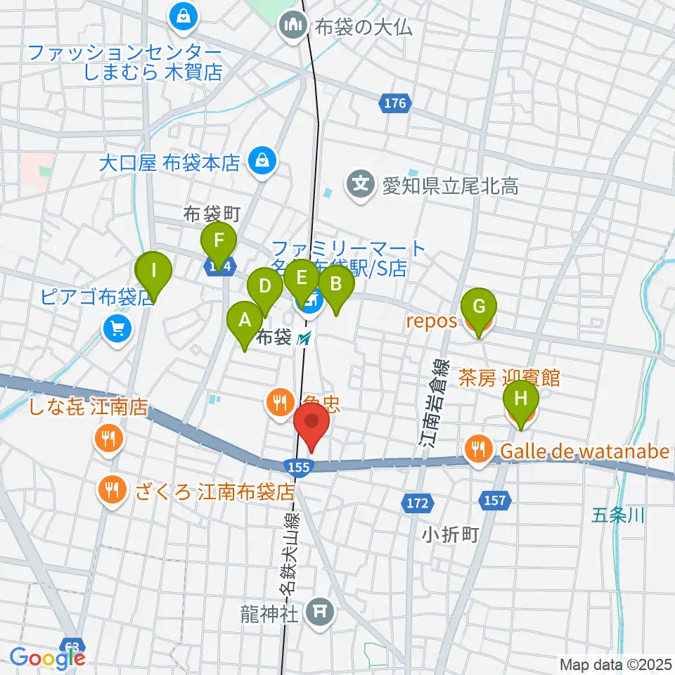 スタジオエム周辺のカフェ一覧地図