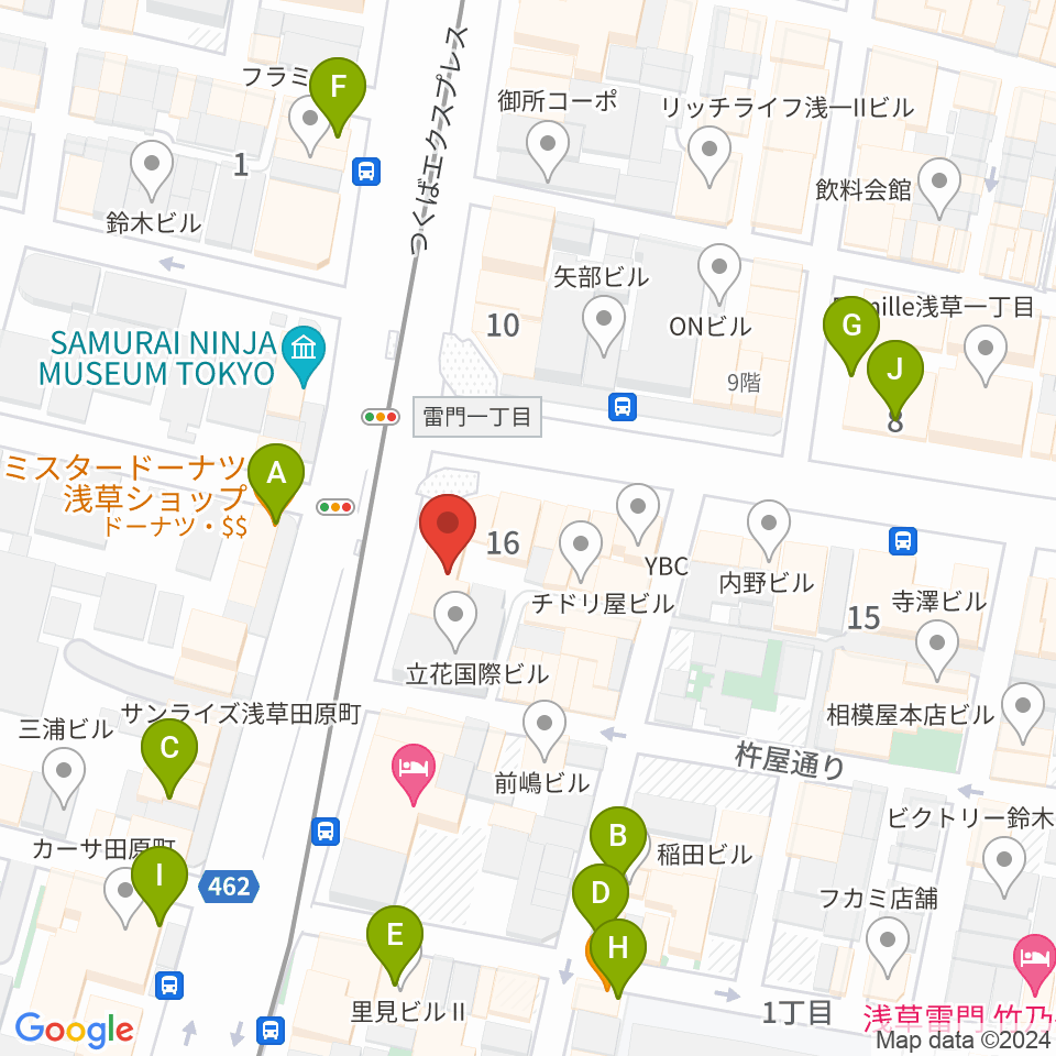 岡田屋布施周辺のカフェ一覧地図