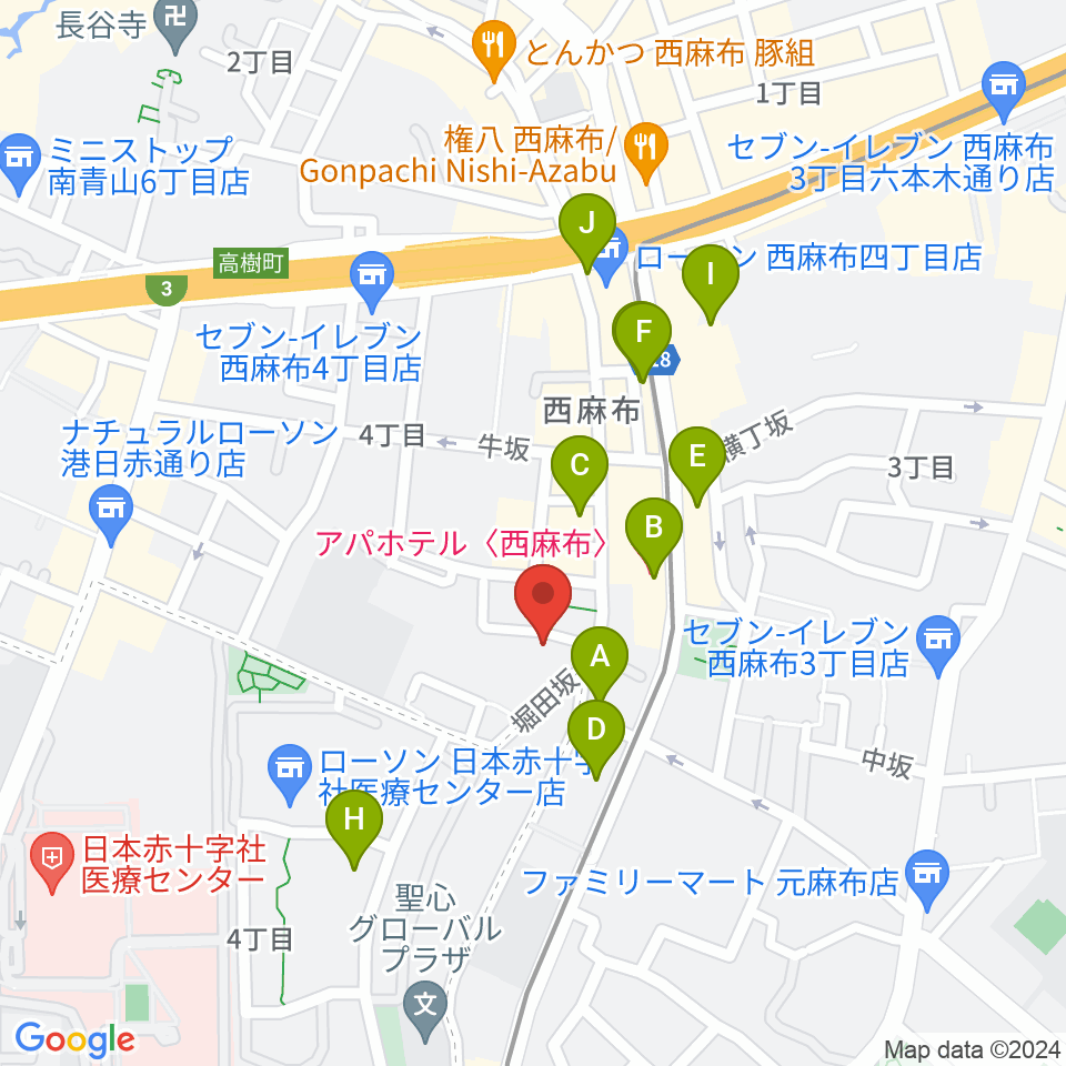 高田ハープサロン周辺のカフェ一覧地図
