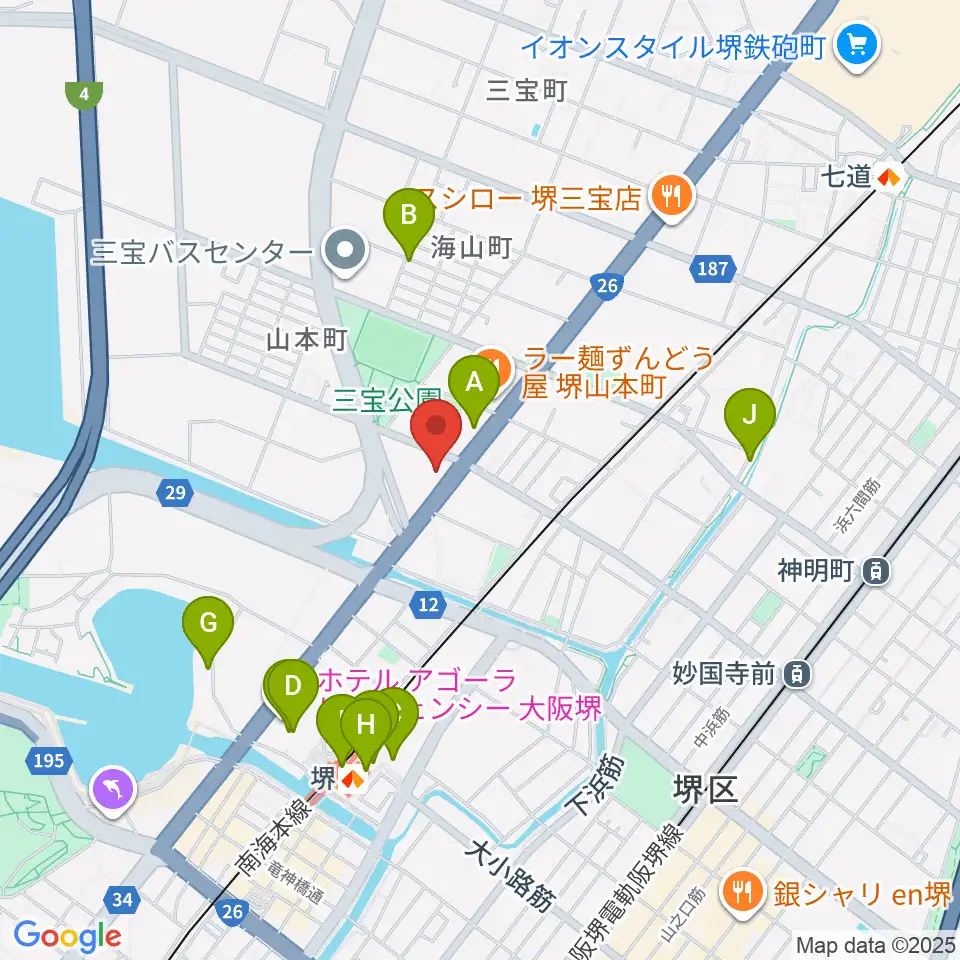 タケモトピアノ周辺のカフェ一覧地図