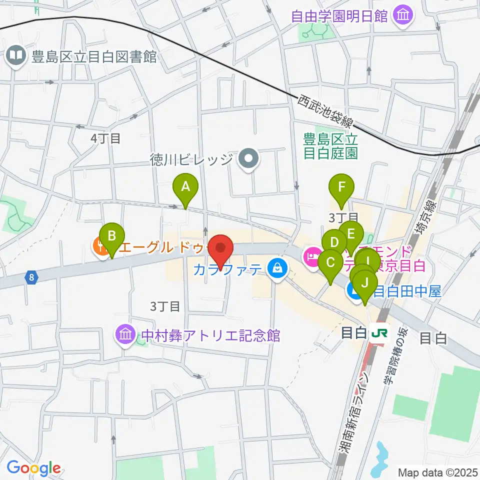 フルート専門店 テオバルト周辺のカフェ一覧地図