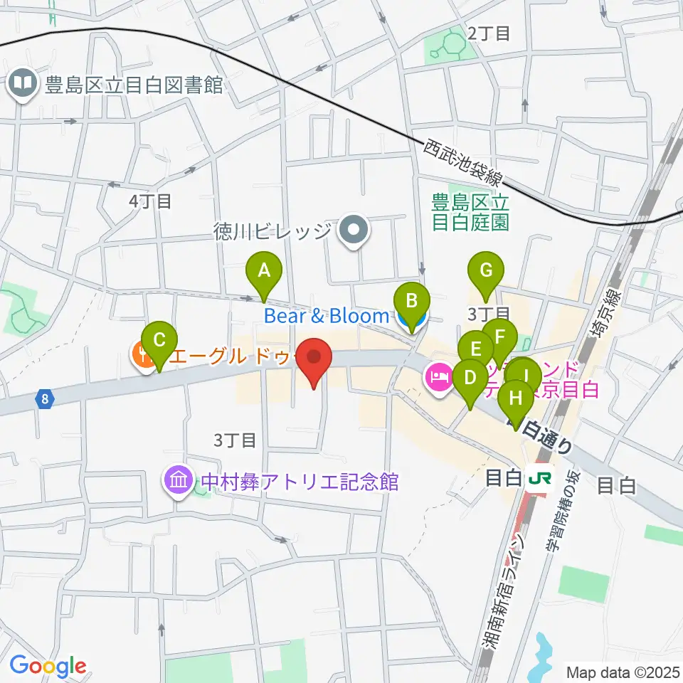 フルート専門店 テオバルト周辺のカフェ一覧地図