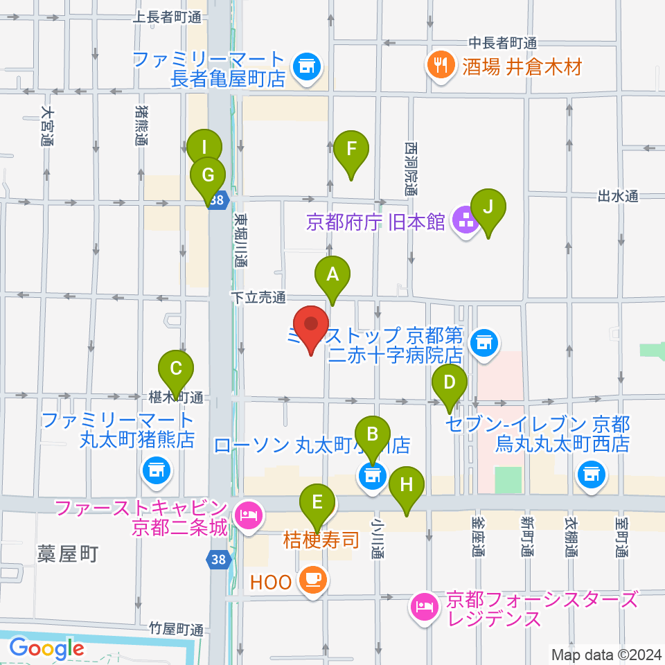 鳥羽屋周辺のカフェ一覧地図