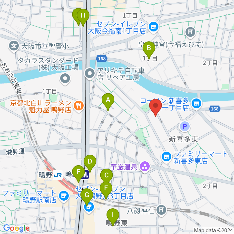 見附精機工業 vcyoyoの工房周辺のカフェ一覧地図