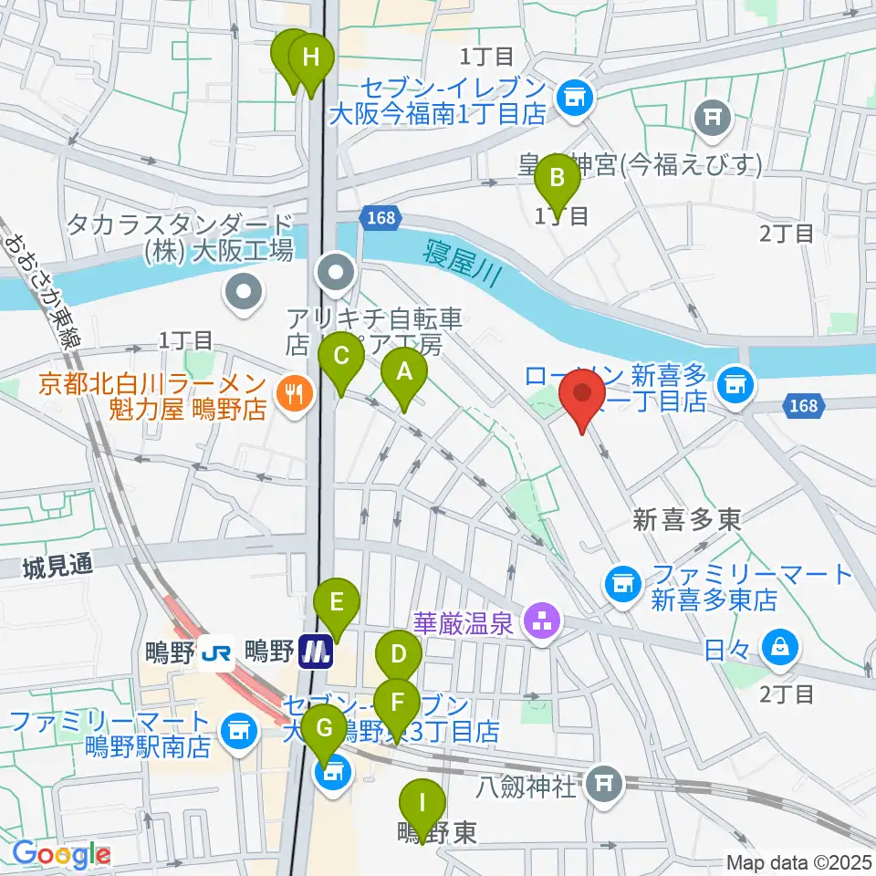 見附精機工業 vcyoyoの工房周辺のカフェ一覧地図